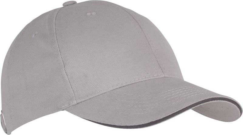 Levně 6 Panelová sandwich kšiltovka "Orlando" - light grey/dark grey