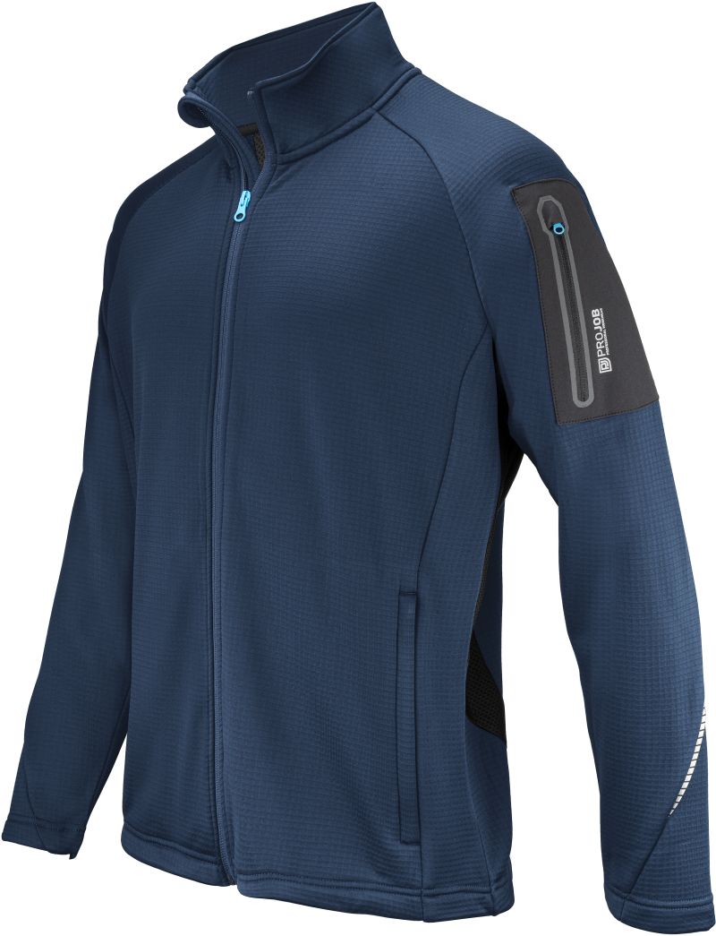 Levně Pracovní bunda z mikrofleecu - navy