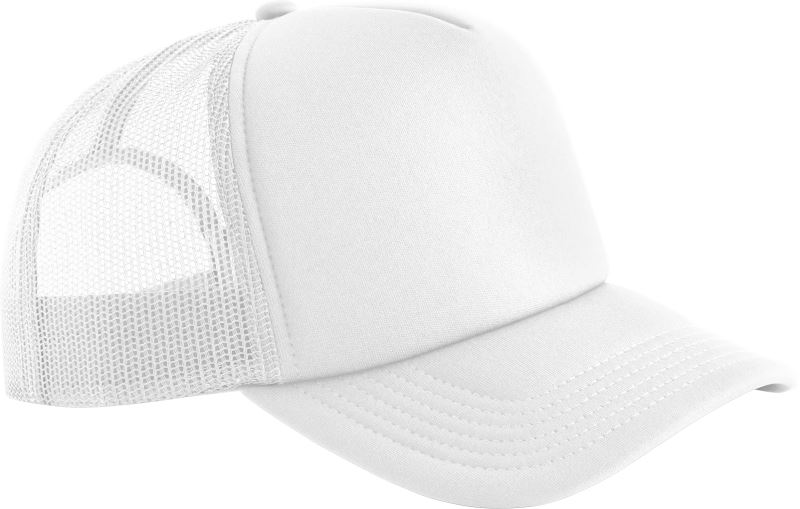 Levně 5 Panelová pěnová kšiltovka - white
