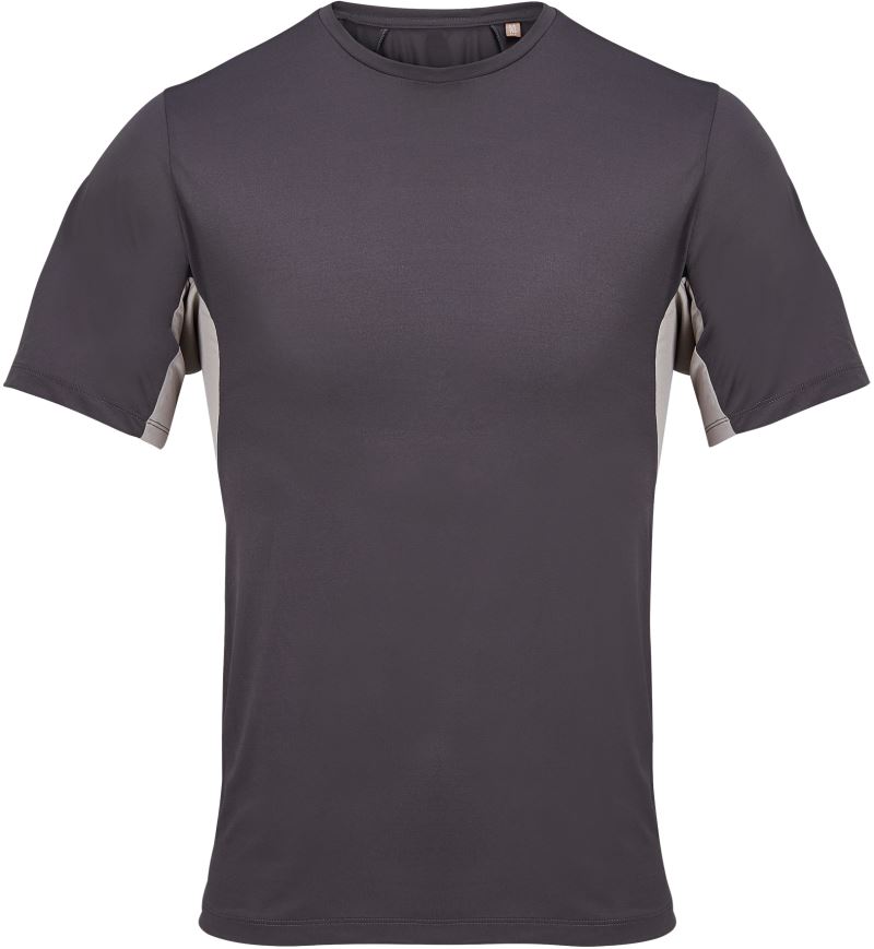 Unisex interlock sportovní tričko - dark grey/light grey