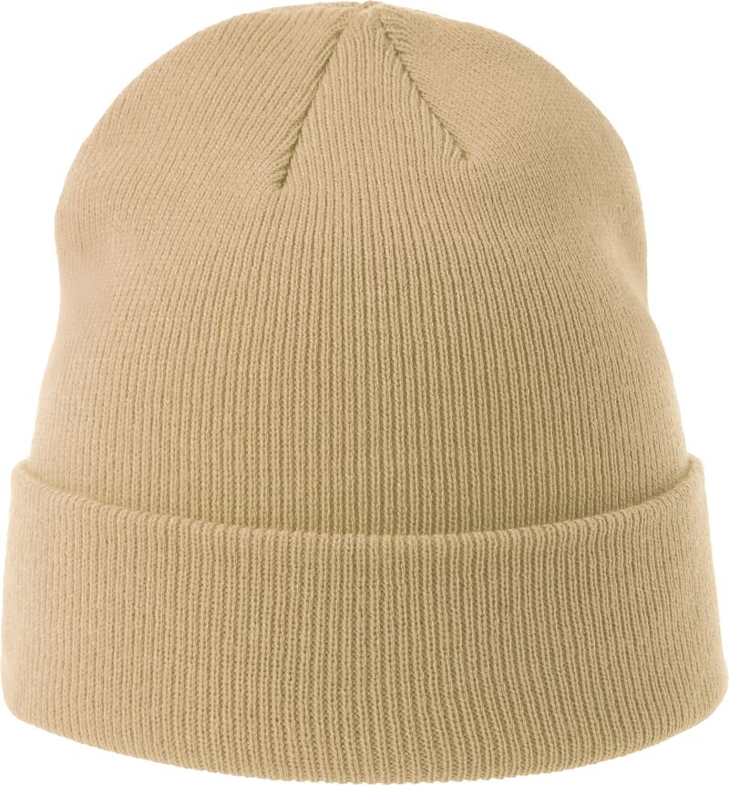 Levně Dětská pletená čepice - beige