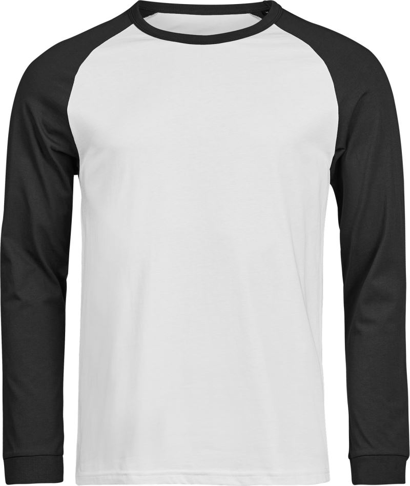 Levně Baseballové tričko s dlouhým rukávem "Unlabeled" - white/black