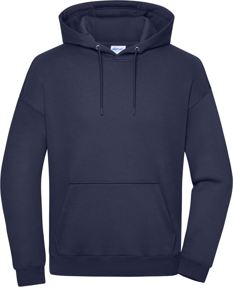 Levně Těžká unisex mikina s kapucí - navy