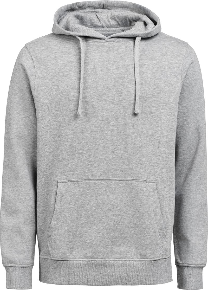 Levně Unisex mikina s kapucí - grey melange