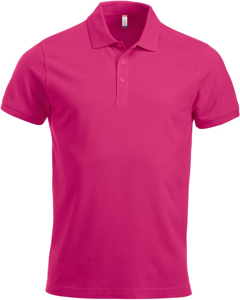 Levně Pánské piqué polo z těžké bavlny - bright cerise
