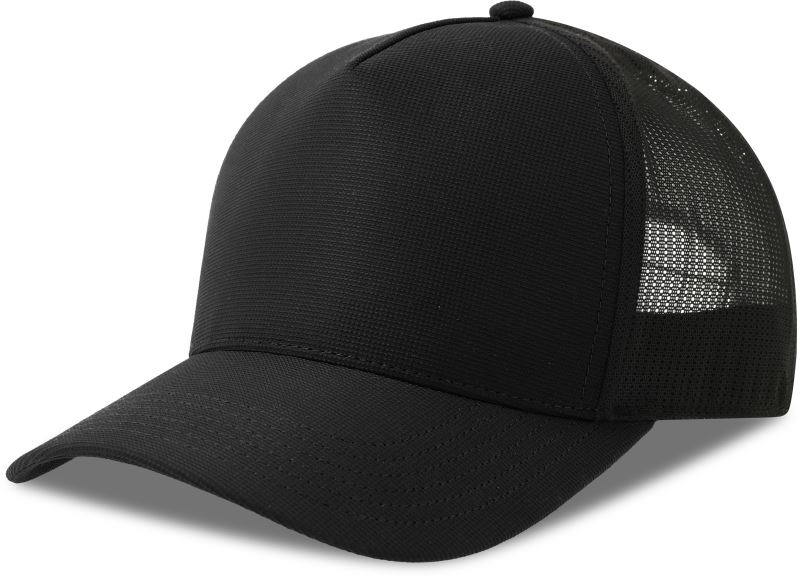5 panelová Trucker kšiltovka - black/black