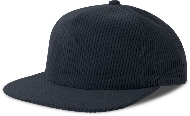 Levně 5 panelová manšestrová kšiltovka - navy