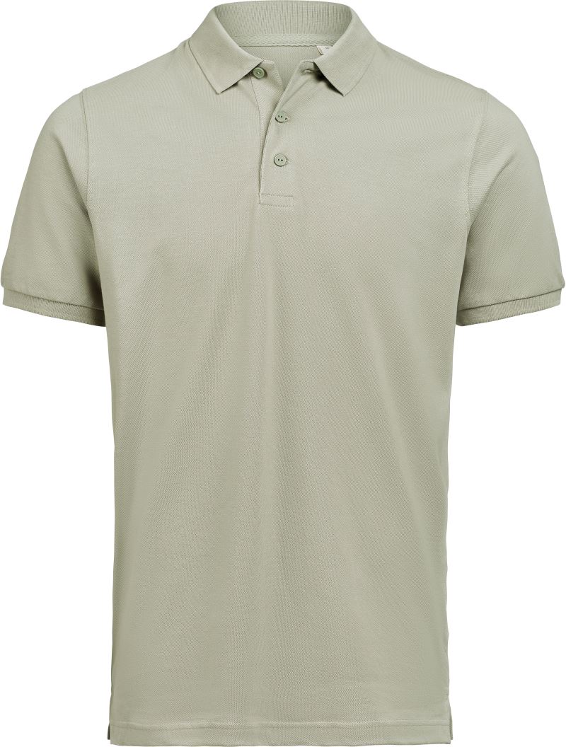 Levně Unisex piqué polo z těžké bavlny - sage