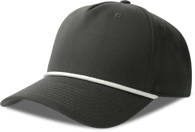 Levně 5 panelová baseballová kšiltovka - dark grey/white