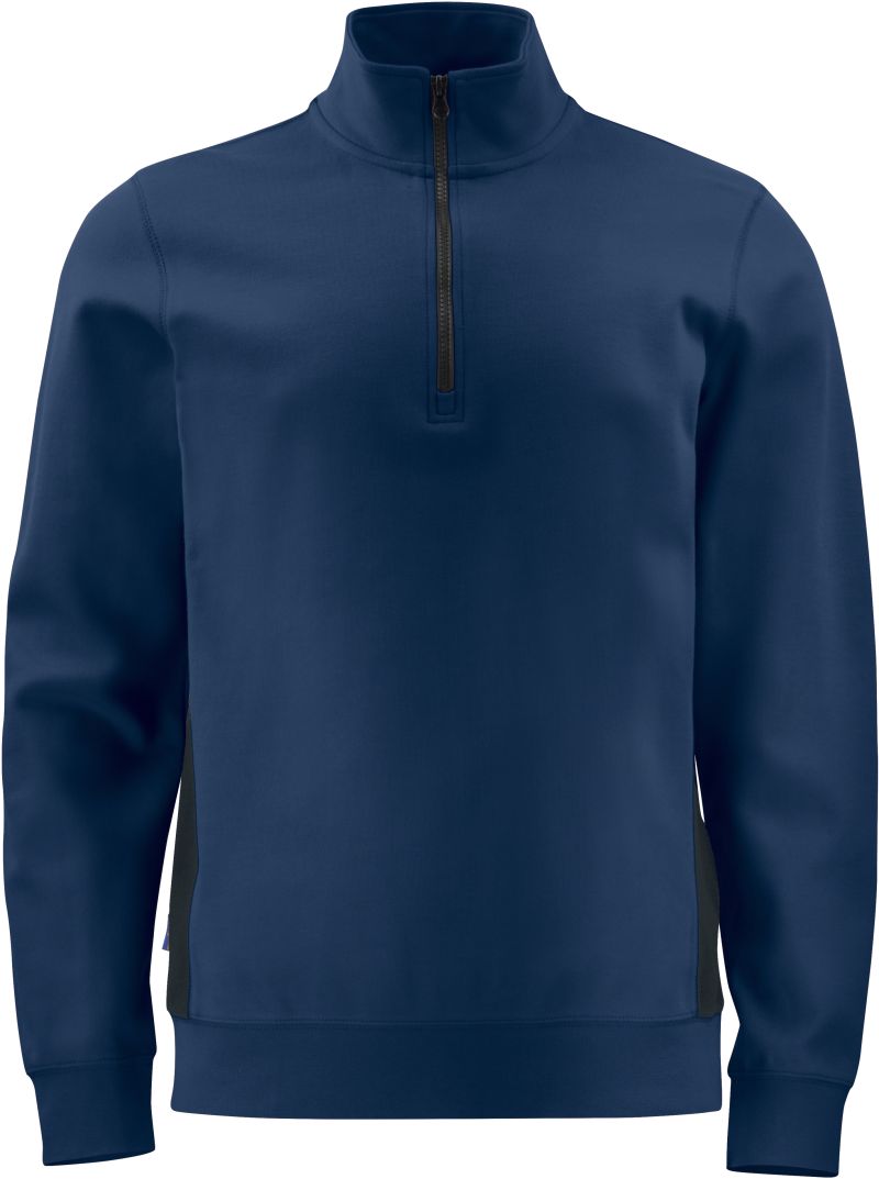 Levně Těžká pracovní mikina Doubleface s 1/4 zipem - navy
