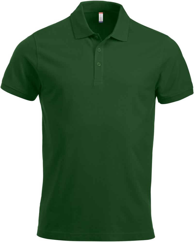 Levně Pánské piqué polo z těžké bavlny - bottle green