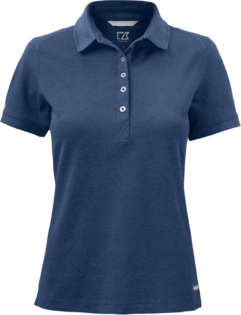 Levně Dámské piqué polo - cobolt melange
