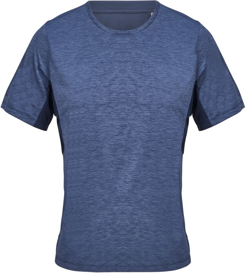 Unisex interlock sportovní tričko - melange french navy/french navy