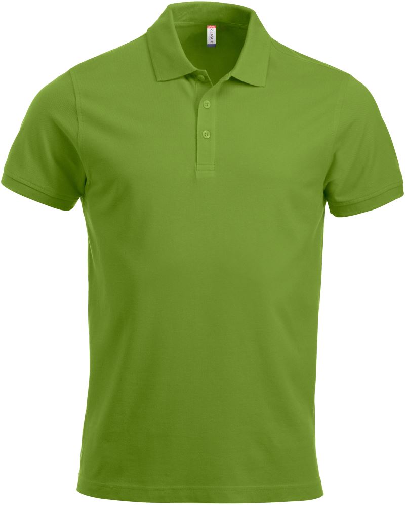Levně Pánské piqué polo z těžké bavlny - light green