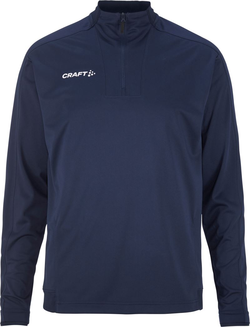 Levně Pánská tréninková bunda s 1/4 zipem - navy