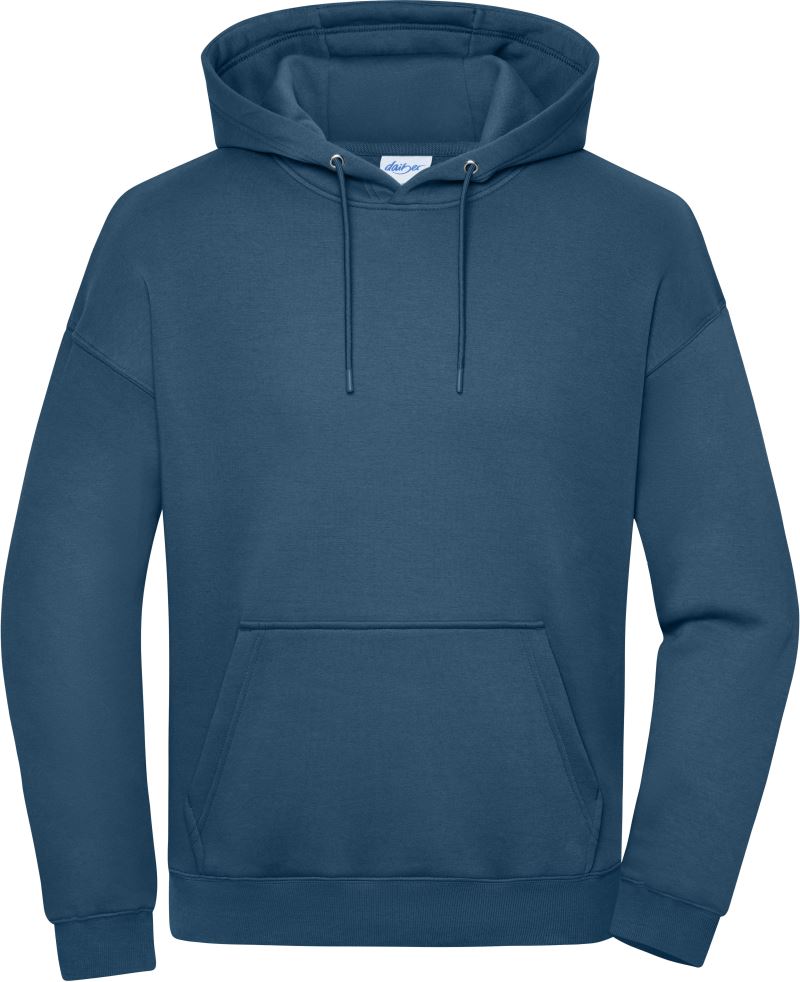 Levně Těžká unisex mikina s kapucí - dusty blue
