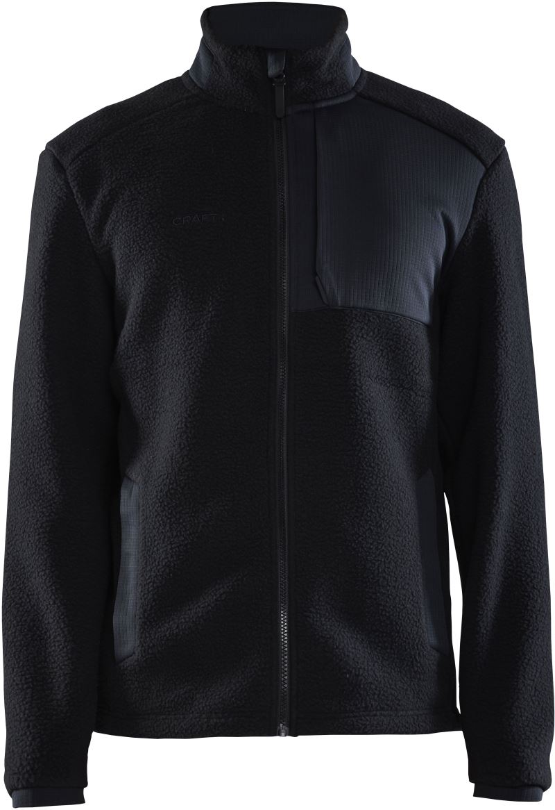 Levně Pánská fleecová bunda Sherpa - black