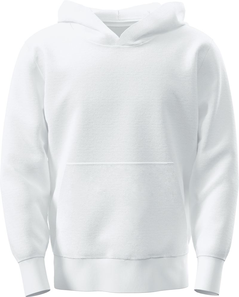Levně Dětská mikina s kapucí "Classic" - white