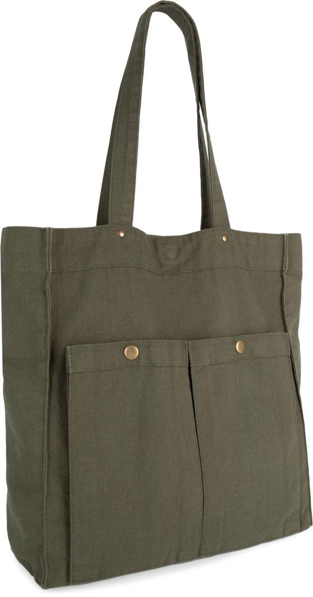 Levně Bavlněná taška - washed kombu green