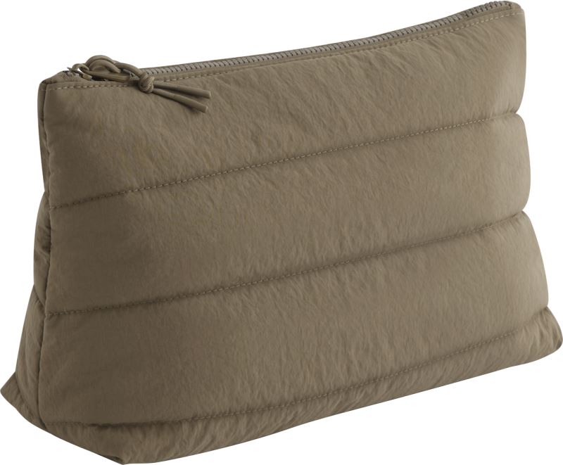 Levně Toaletní taška "Quilted" - earthy green