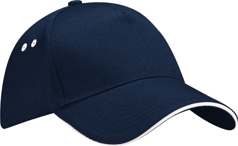 Levně 5 panelová sandwich kšiltovka - french navy/white