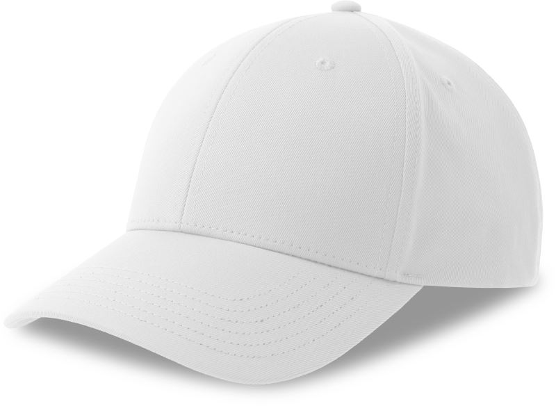 Levně 6 panelová baseballová kšiltovka - white