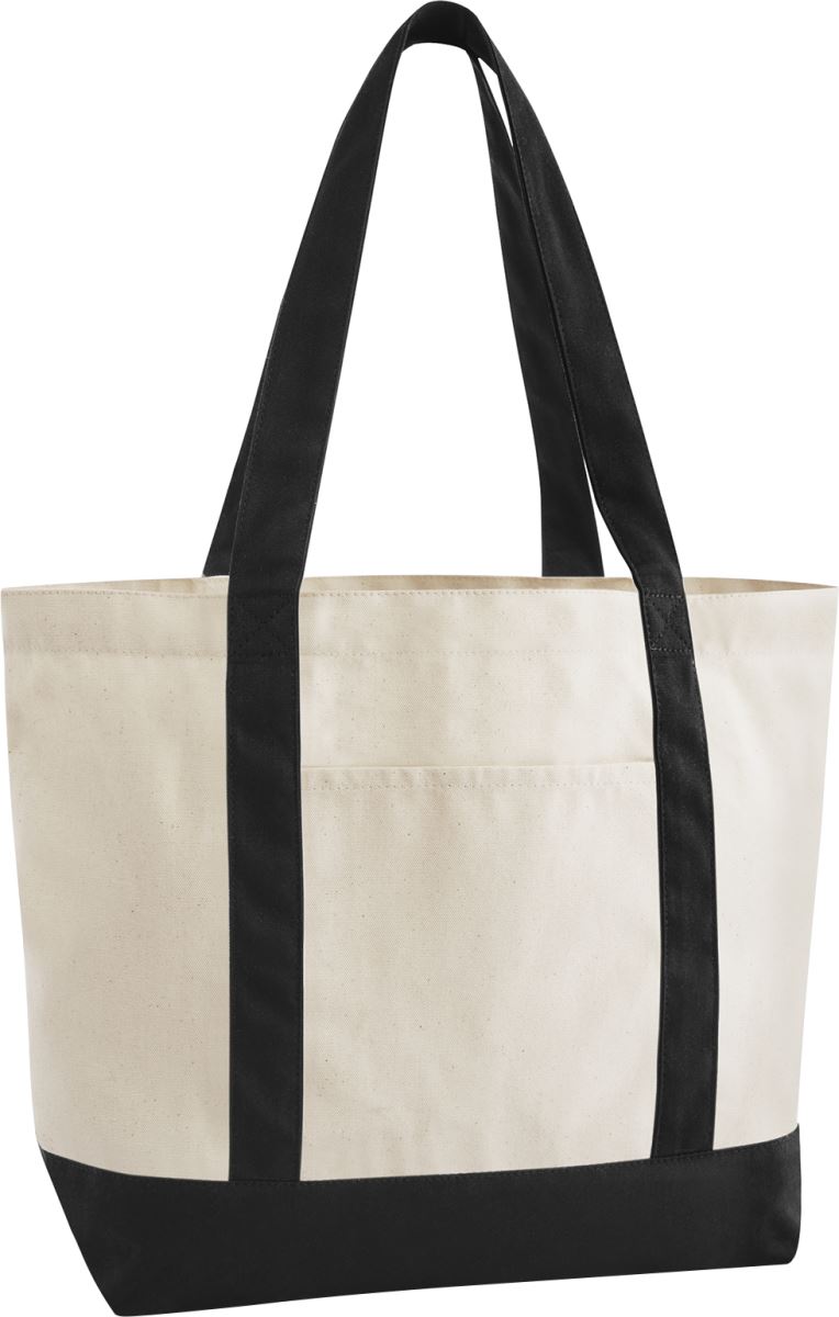 EarthAware™ taška z bio bavlny - natural/black