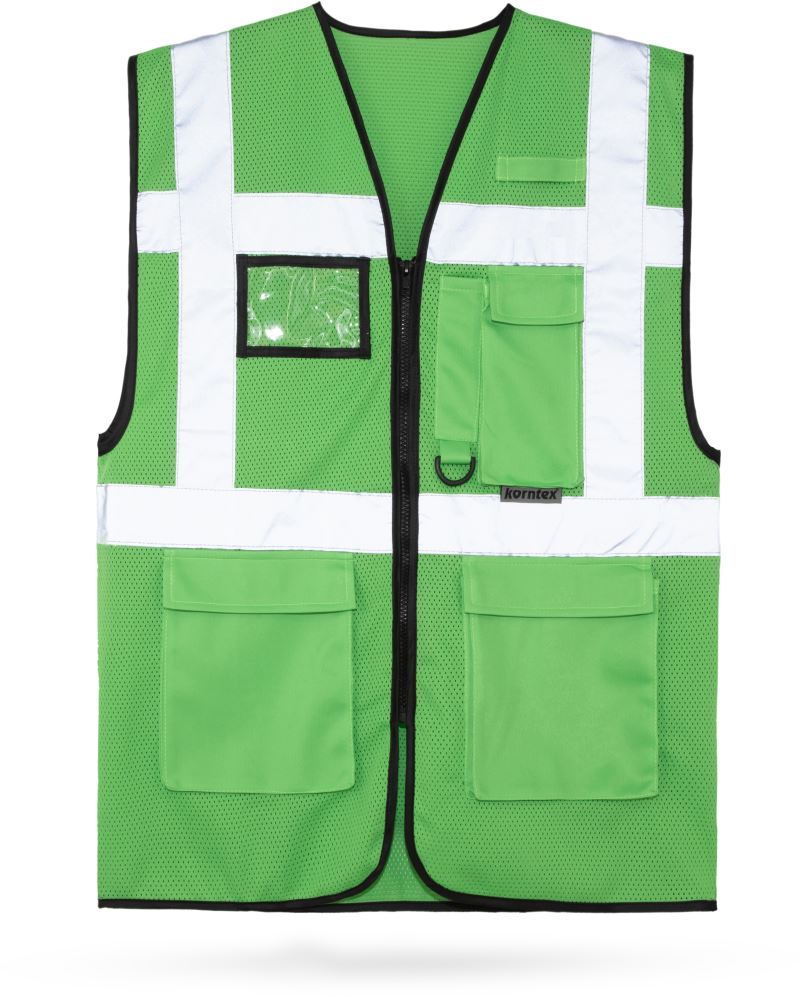 Levně Multifunkční síťovaná vesta - green