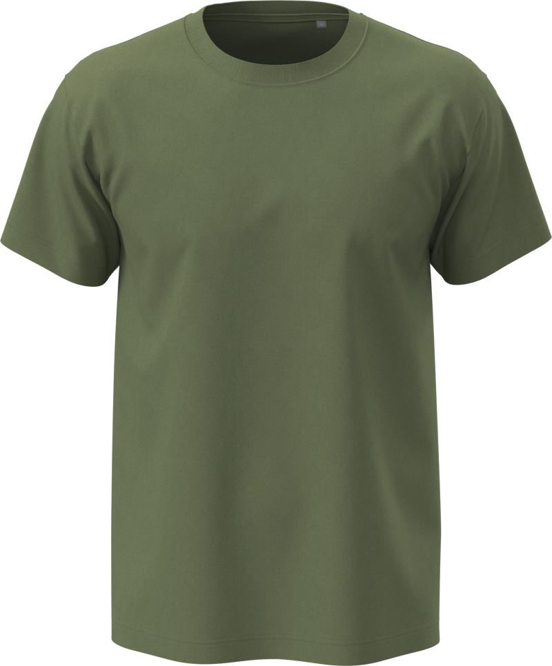 Levně Pánské tričko z těžké bavlny - military green