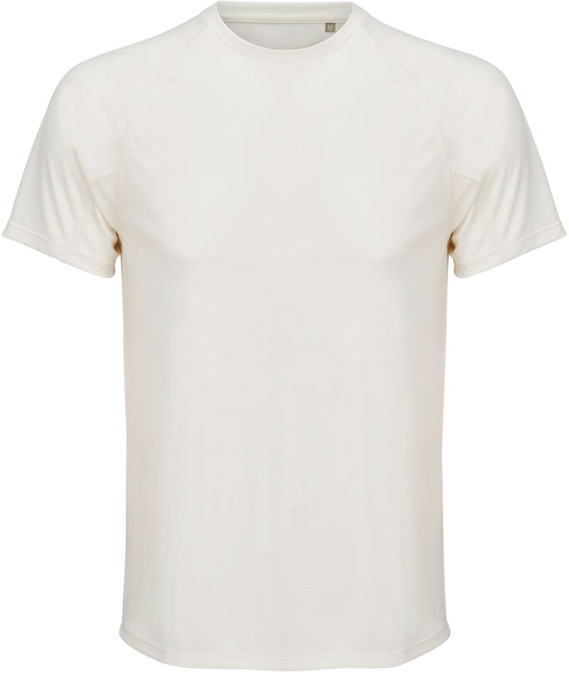 Levně Pánské raglánové sportovní tričko - off white