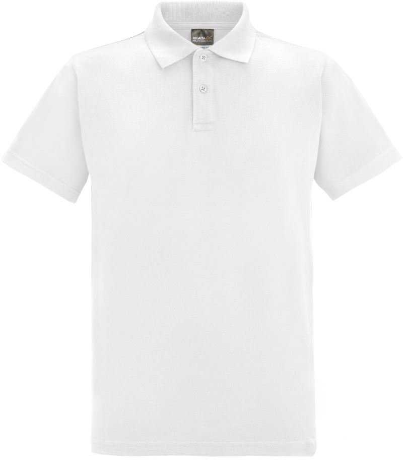 Unisex piqué polo z těžké bavlny - white