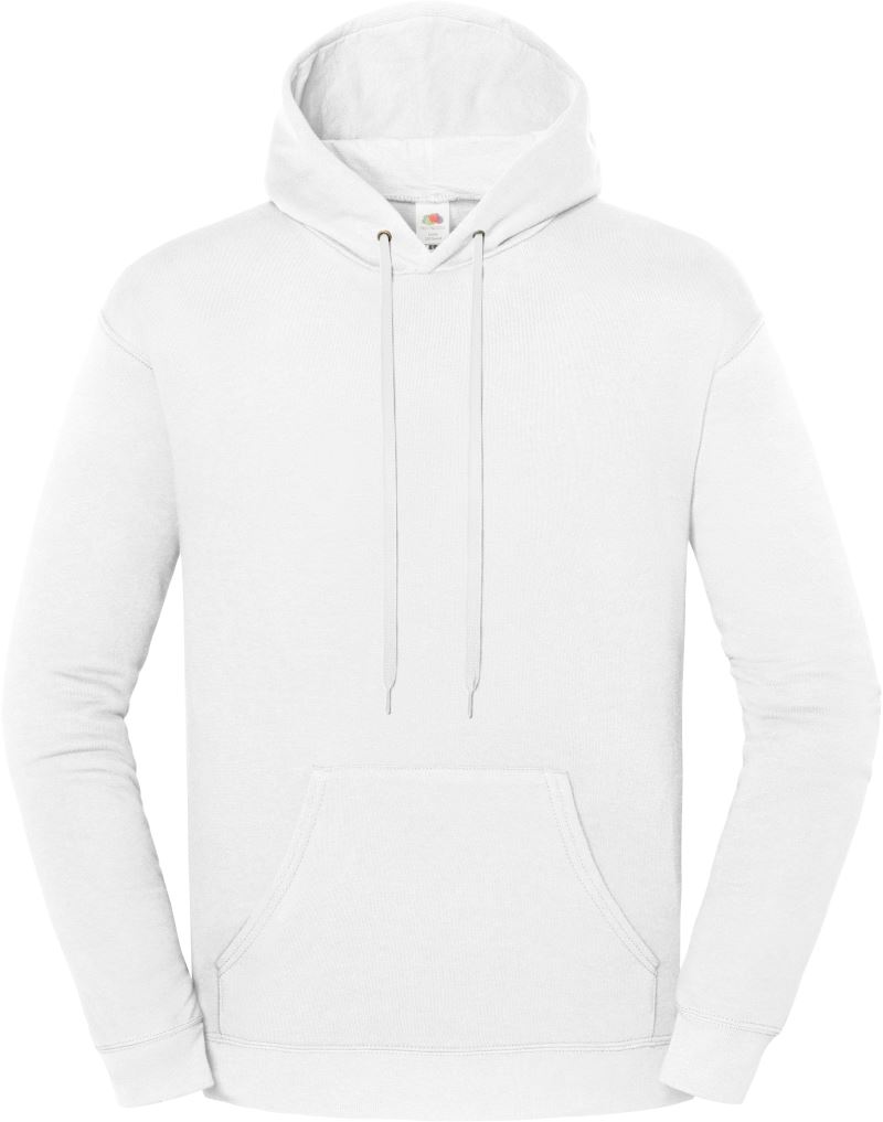Levně Mikina s kapucí - white