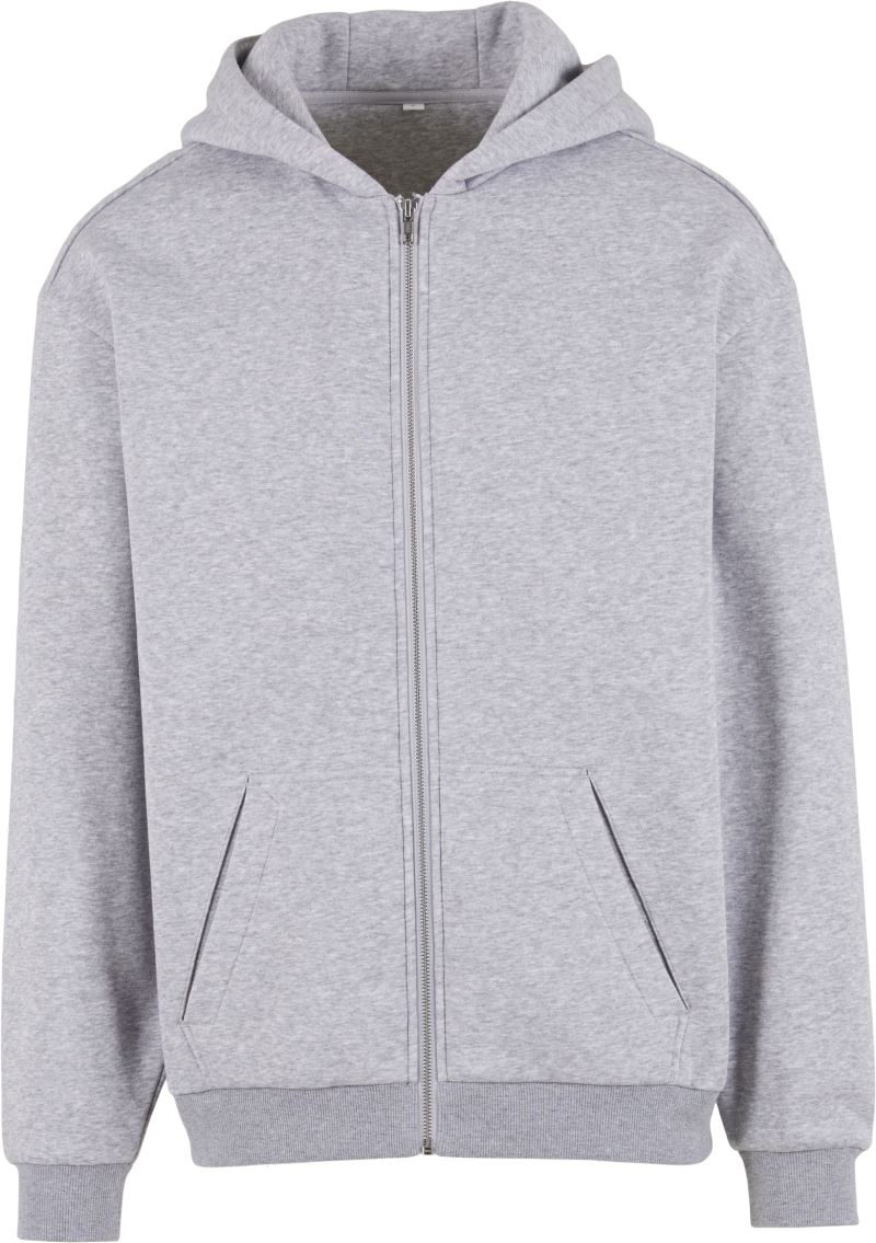 Levně Mikina s kapucí z těžké bavlny "Loose Fit" - heather grey