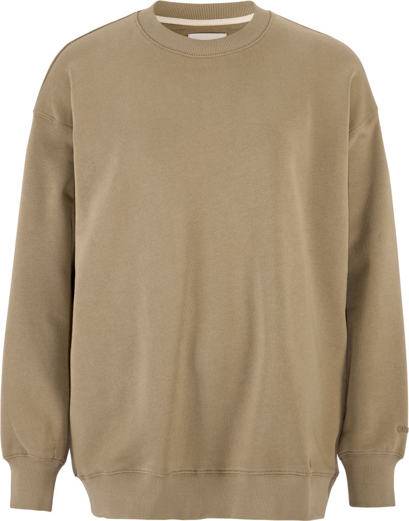 Levně Dámská těžká mikina - taupe