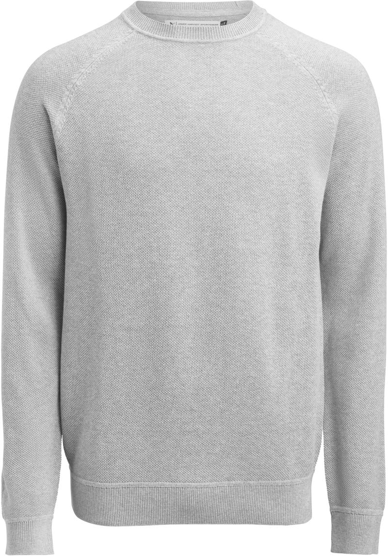 Levně Pánský pletený svetr "Casual" - grey melange