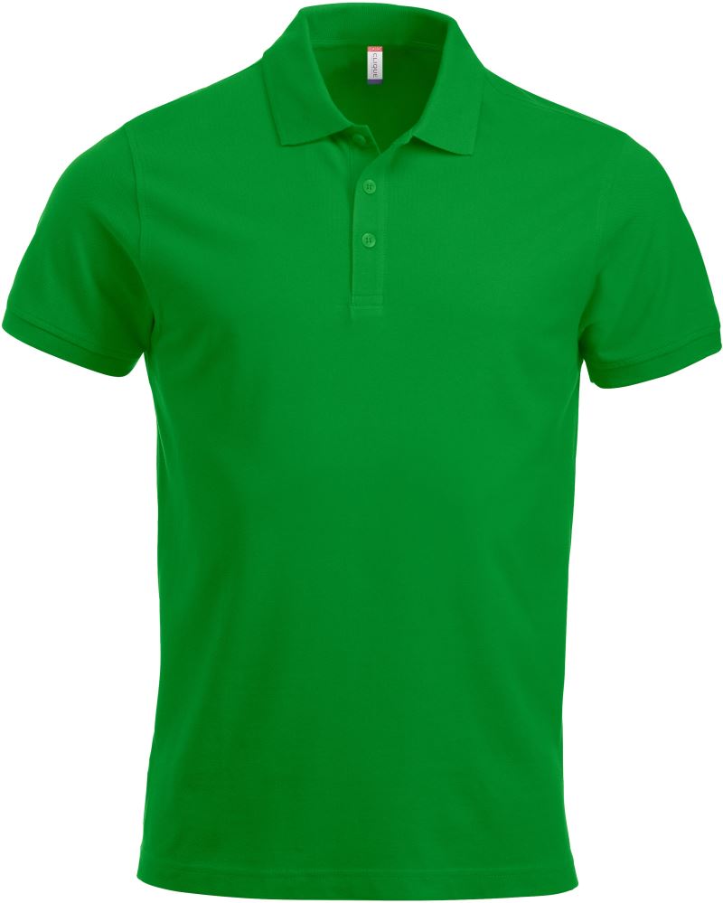 Levně Pánské piqué polo z těžké bavlny - apple green