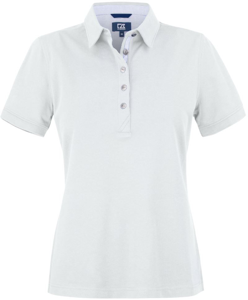 Levně Dámské piqué polo "Advantage Premium" - white