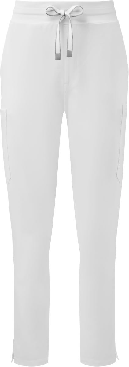 Levně Dámské strečové cargo kalhoty - vital white