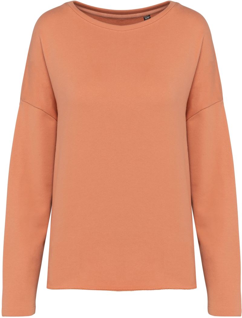 Levně Dámská oversize mikina - peach