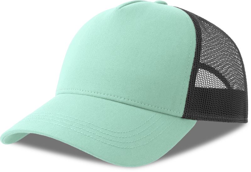 Levně 5 panelová Trucker kšiltovka - aquamarine/black
