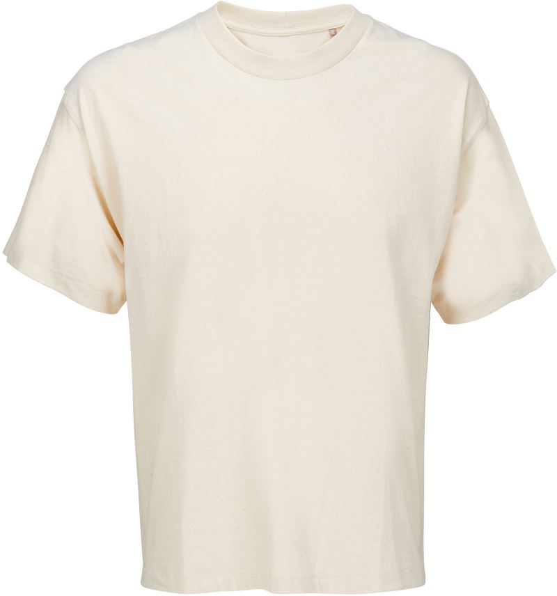 Levně Unisex oversize tričko - natural