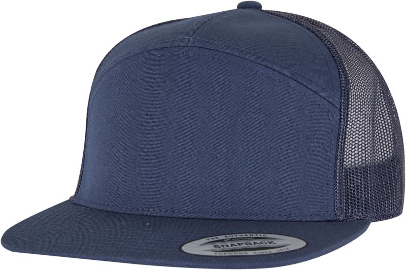 Levně 7 panelová Trucker kšiltovka - navy/navy