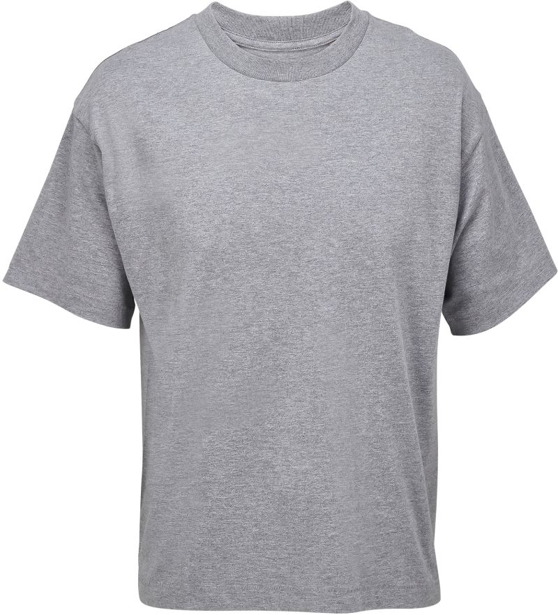 Levně Unisex oversize tričko - grey melange