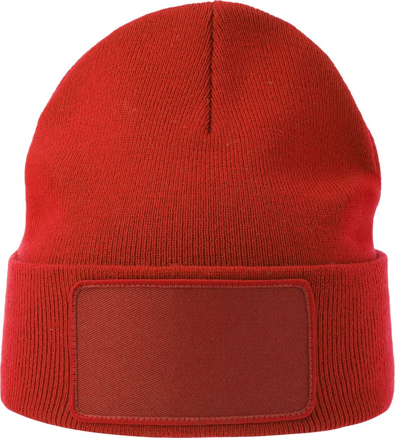 Levně Pletená čepice patch - red