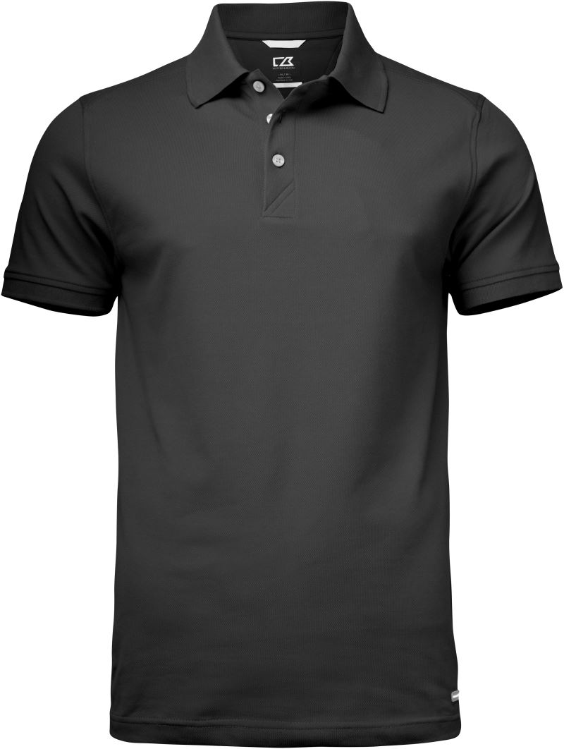 Levně Pánské piqué polo - black