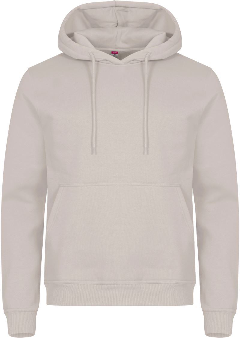 Levně Unisex mikina s kapucí - stone