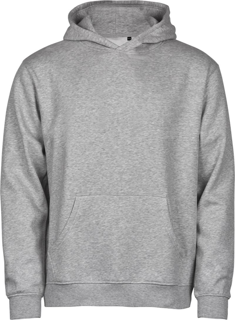Levně Dětská mikina s kapucí z těžké bavlny "Unlabeled" - heather grey