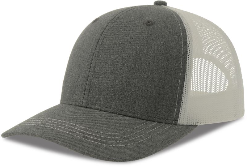 Levně 6 panelová Trucker kšiltovka - grey melange/white