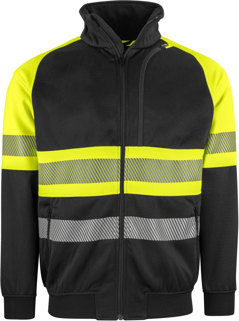 Levně Bezpečnostní mikina - hi vis yellow/black