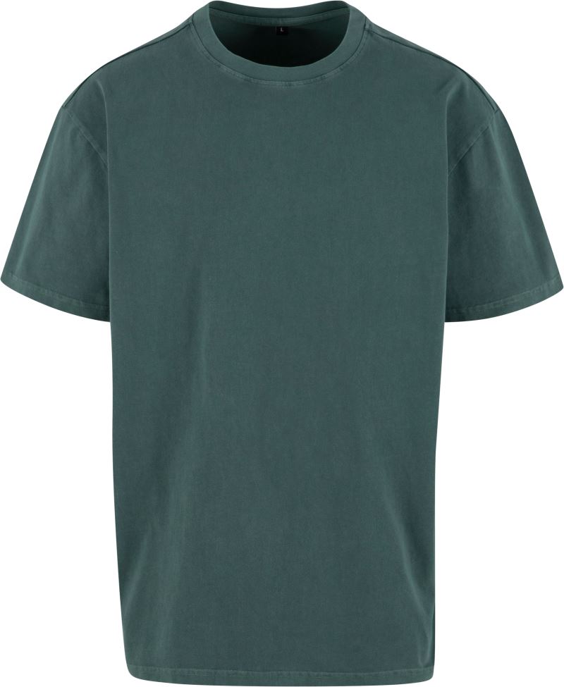 Levně Pánské tričko "Acid Wash" - bottle green
